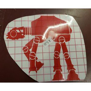 Star wars vinyl decal AT-AT 7 inch design
